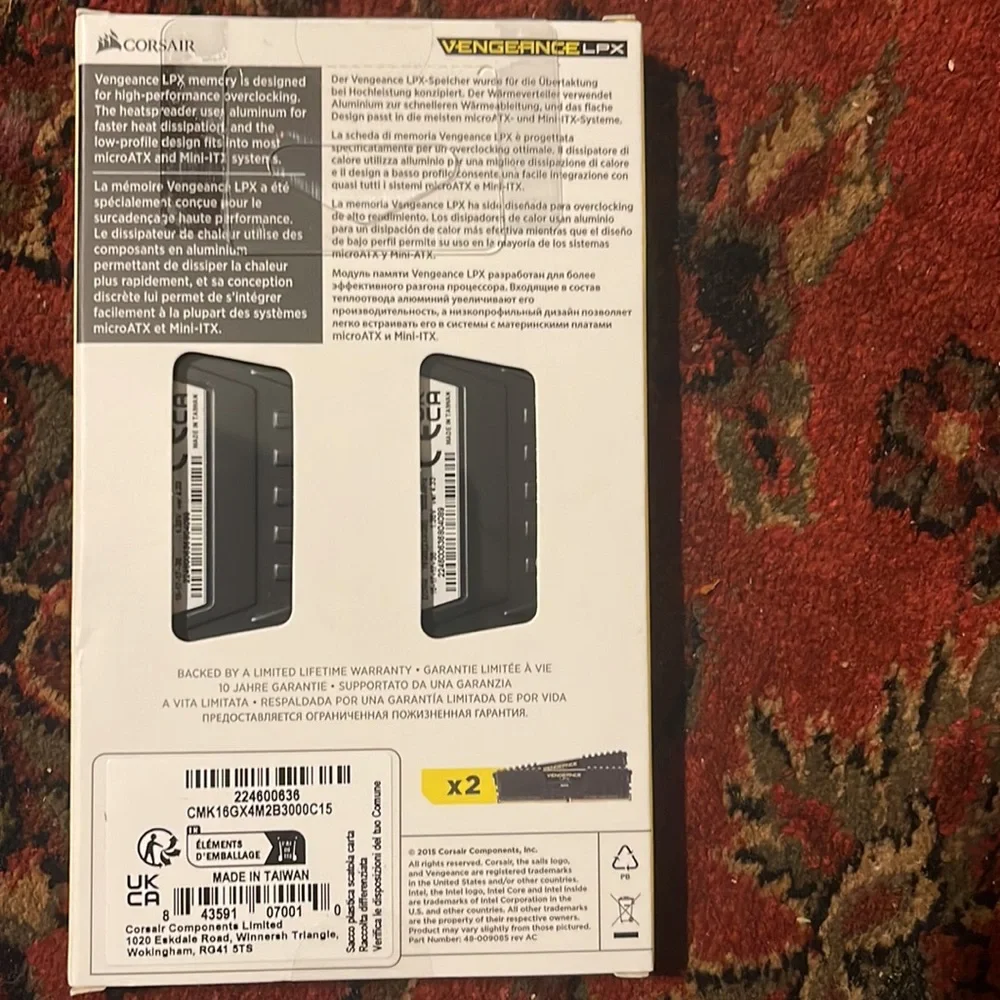 Corsair new package